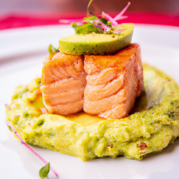 Spicy Grilled Salmon with Causa Mash