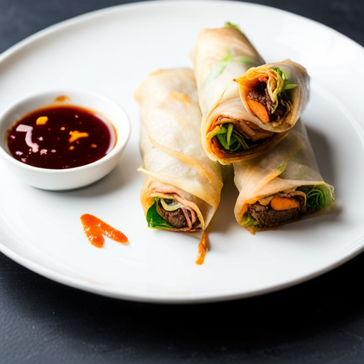 Crispy Duck Spring Rolls