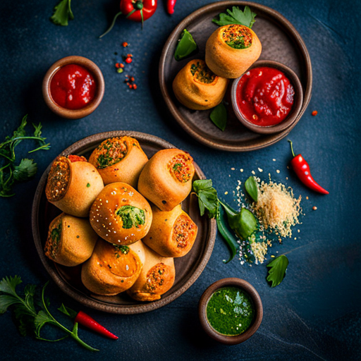 Indian Vegetable Bread Rolls