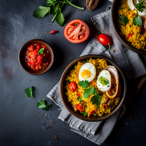 Spicy Egg and Tomato Rice