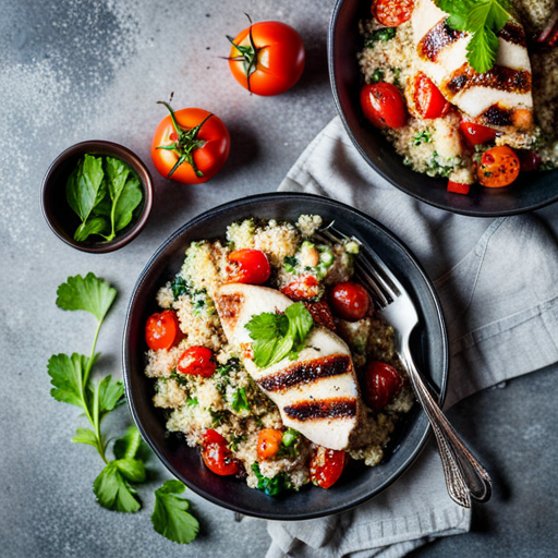 Grilled Chicken with Quinoa Salad