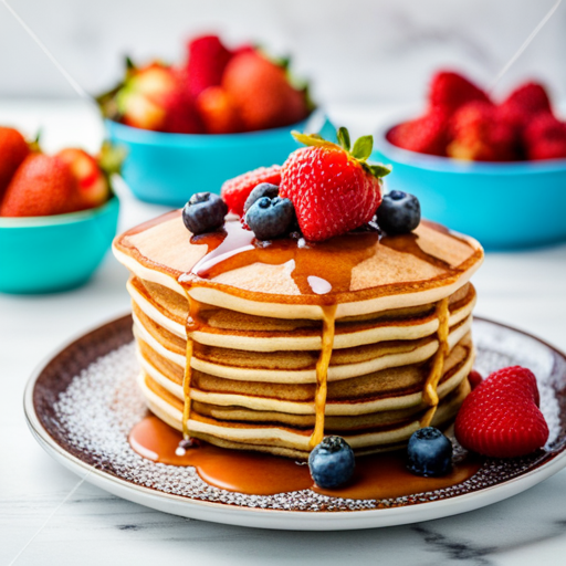 Fluffy Pancakes with Fresh Berries