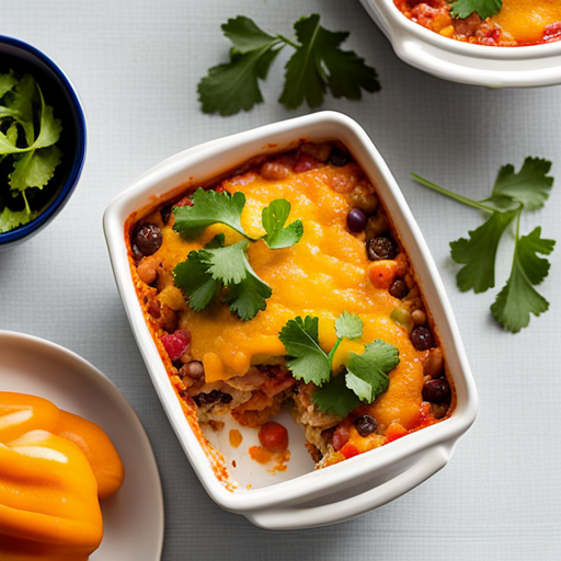 Cheesy Bean and Rice Casserole