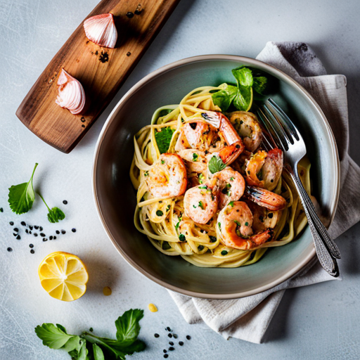 Garlic Butter Shrimp Linguine