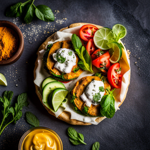 Arab Low-Carb Falafel Sandwich