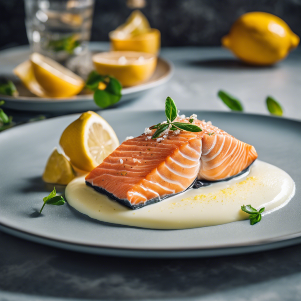 Sous Vide Salmon with Lemon Foam