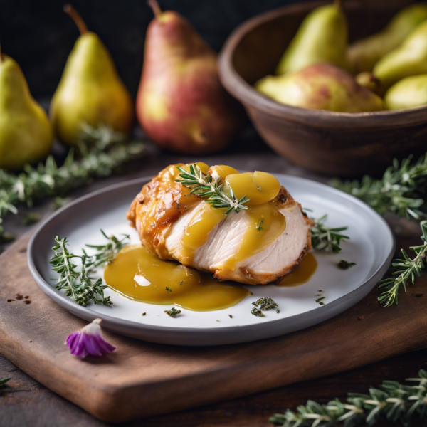 Pear and Goat Cheese Stuffed Chicken Breast