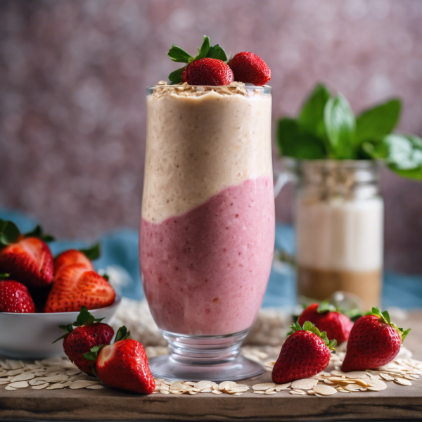 Strawberry Banana Oatmeal Smoothie