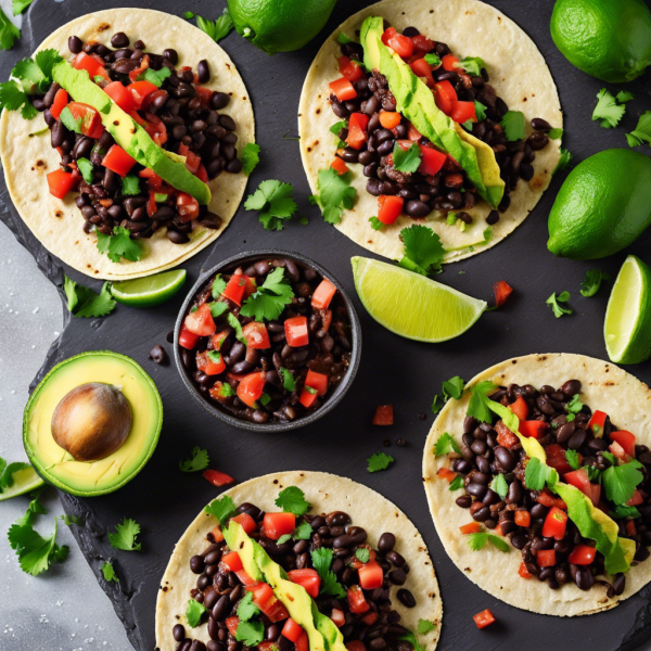 Spicy Black Bean Tacos Recipe | cookAIfood