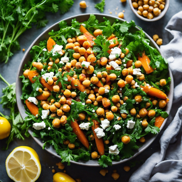 Roasted Carrot and Chickpea Salad