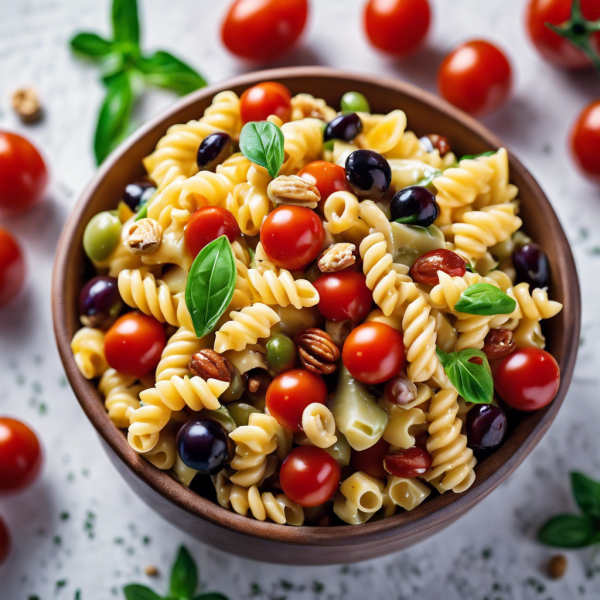 Cheesy Pasta Salad Recipe | cookAIfood