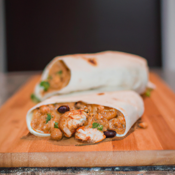 Chicken, Beans & Rice Mexican Burrito