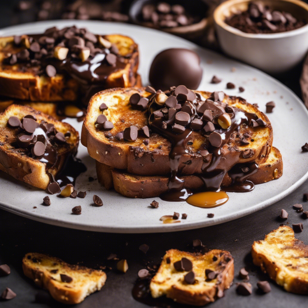 Chocolate Garlic French Toast