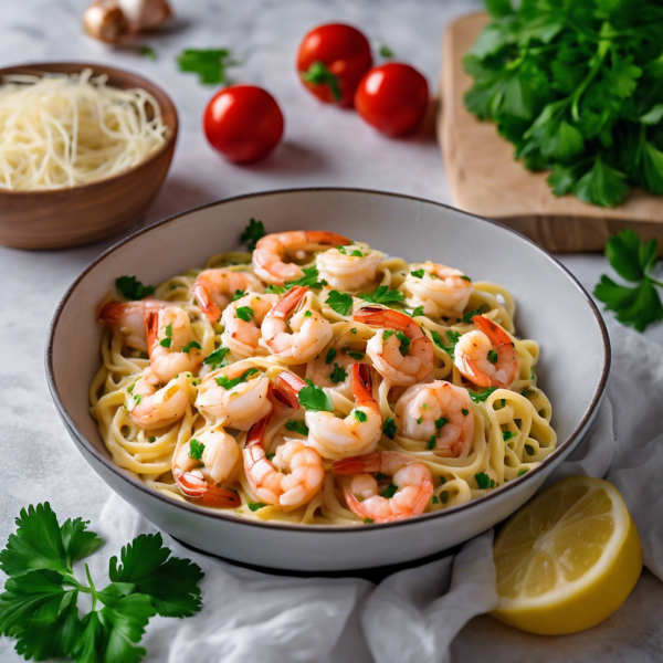 Creamy Garlic Shrimp Pasta