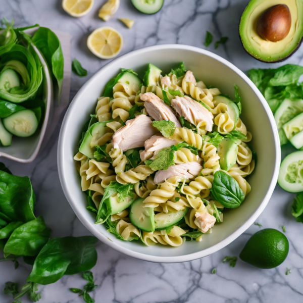 Avocado Chicken Pasta Salad