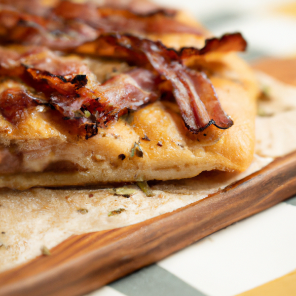 Sweet Bacon Wrapped Focaccia