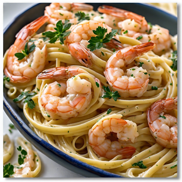 Creamy Garlic Shrimp Pasta