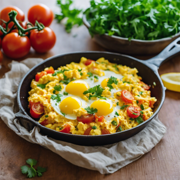 Tomato and Onion Scrambled Eggs