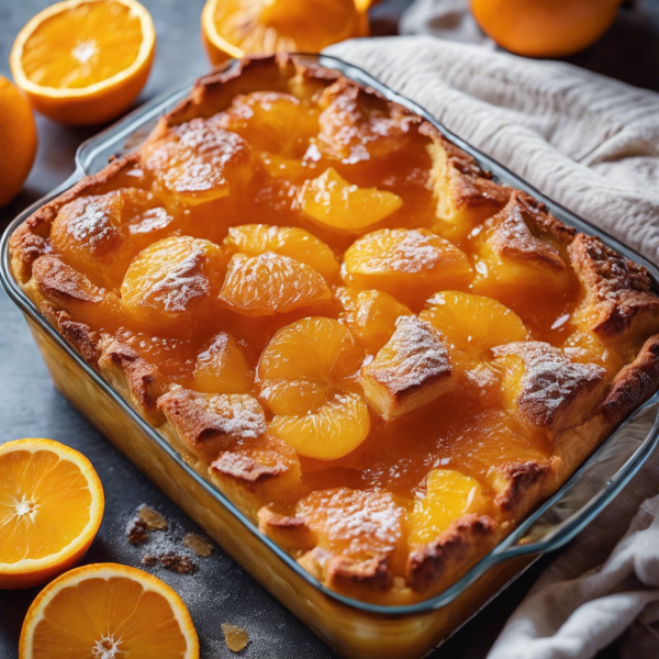 Orange Jam Bread Pudding