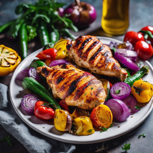 Grilled Chicken With Roasted Vegetables Recipe CookAIfood