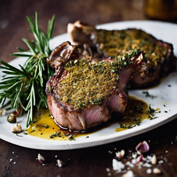 HerbCrusted Lamb Chops Recipe cookAIfood