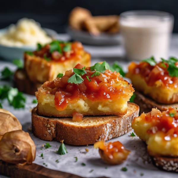 Garlic Ginger Potato Toast