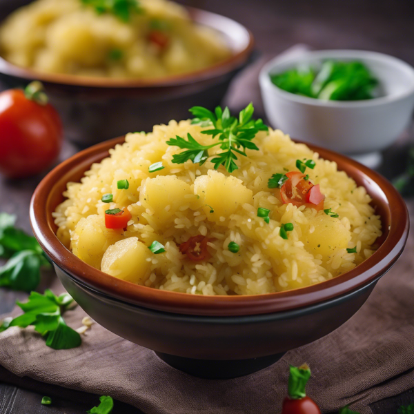 Garlic Butter Potato Rice