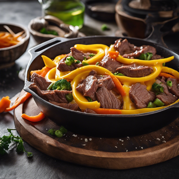 Cheesy Beef Stir-Fry