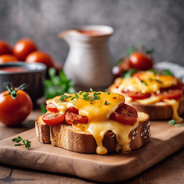 Cheesy Tomato Breakfast Toast