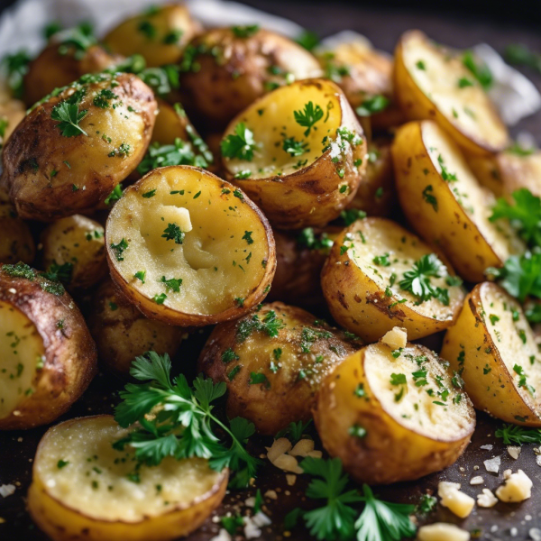 Crispy Garlic Parmesan Potatoes