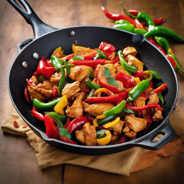 Spicy Chicken and Pepper Stir-Fry