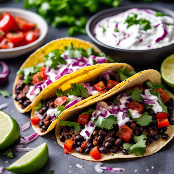 Spicy Black Bean Tacos