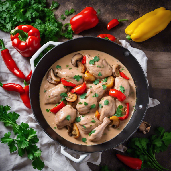 Low-Carb Brazilian Chicken Stroganoff