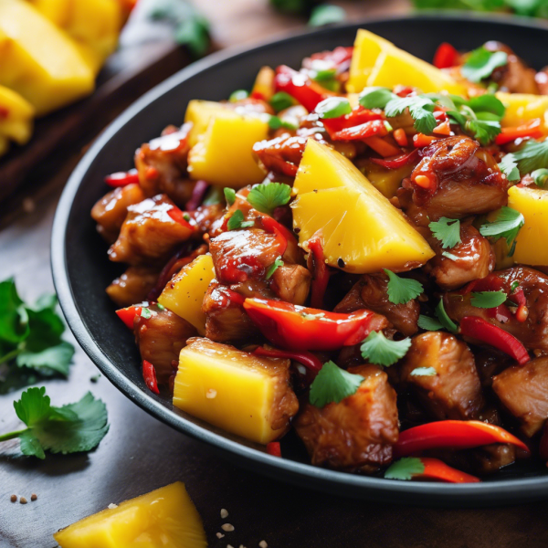 Sweet and Spicy Pineapple Pork Stir Fry