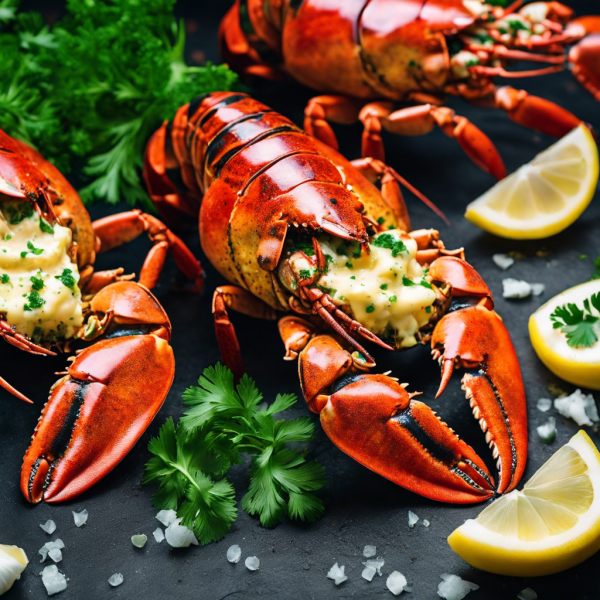 Grilled Lobster with Garlic Butter