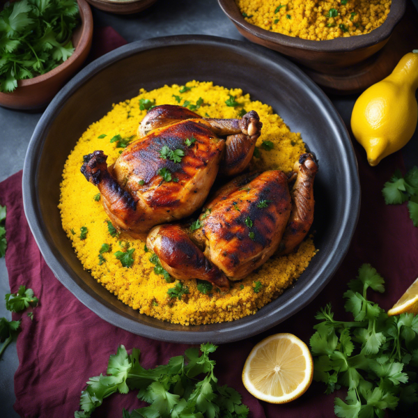 Moroccan Grilled Chicken with Couscous