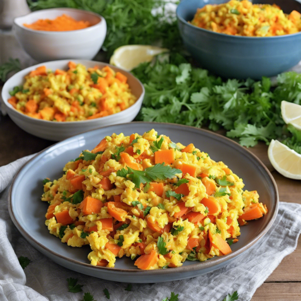 Garlicky Ginger Carrot Scramble