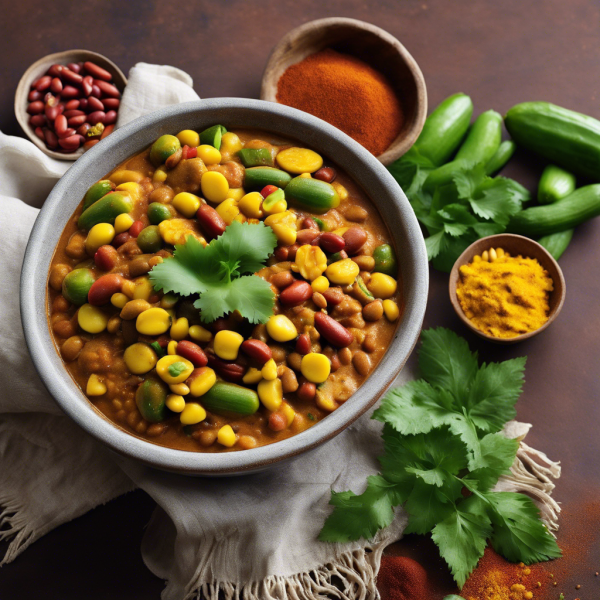 Spicy Indian Bean and Corn Curry