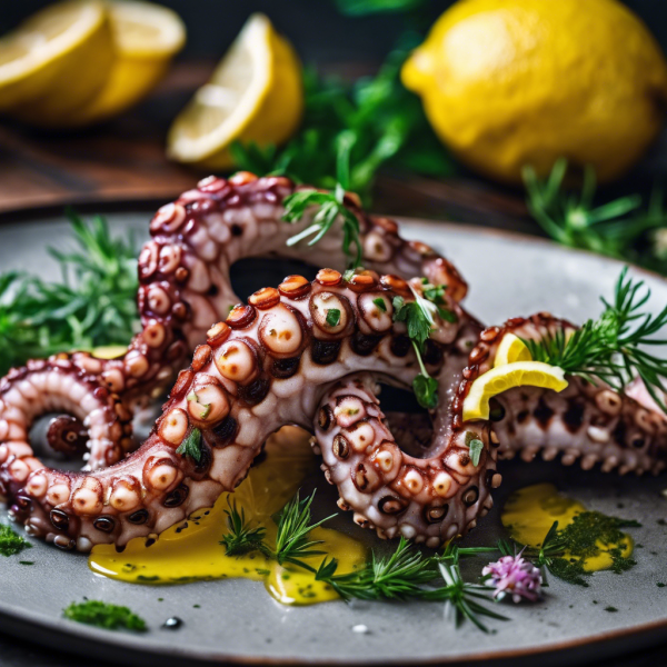 Grilled Octopus with Lemon and Herbs