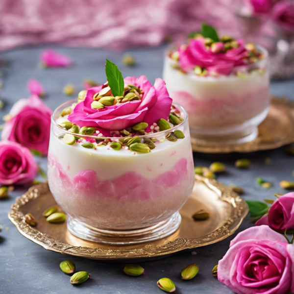 Arabian Rosewater Pudding