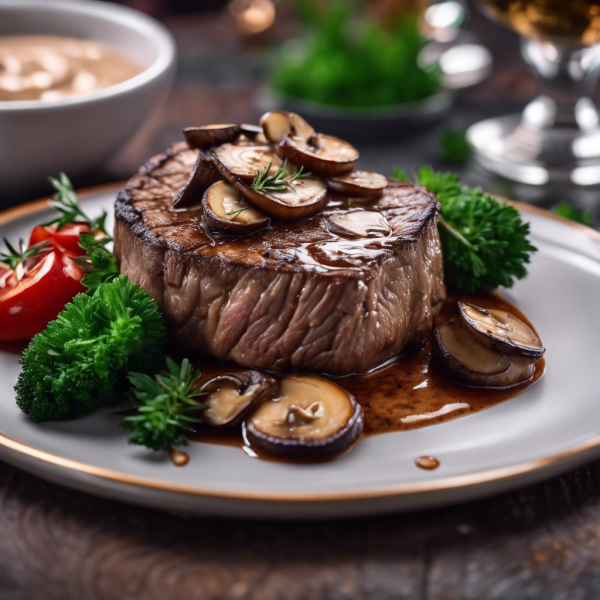 Steak with Mushroom Sauce