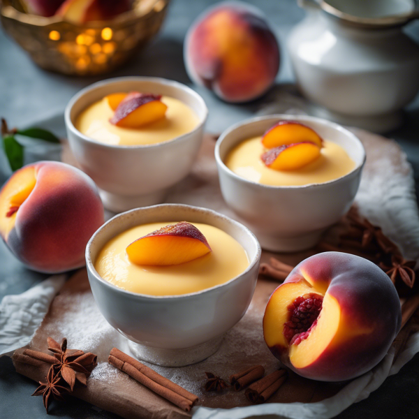 Arab Peach Custard