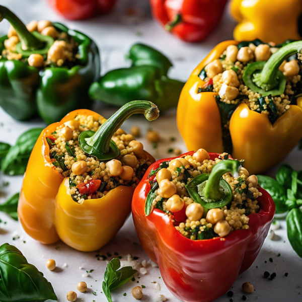 Mediterranean Stuffed Peppers Recipe | cookAIfood