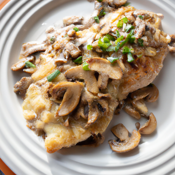 Chicken with Leek and Mushroom