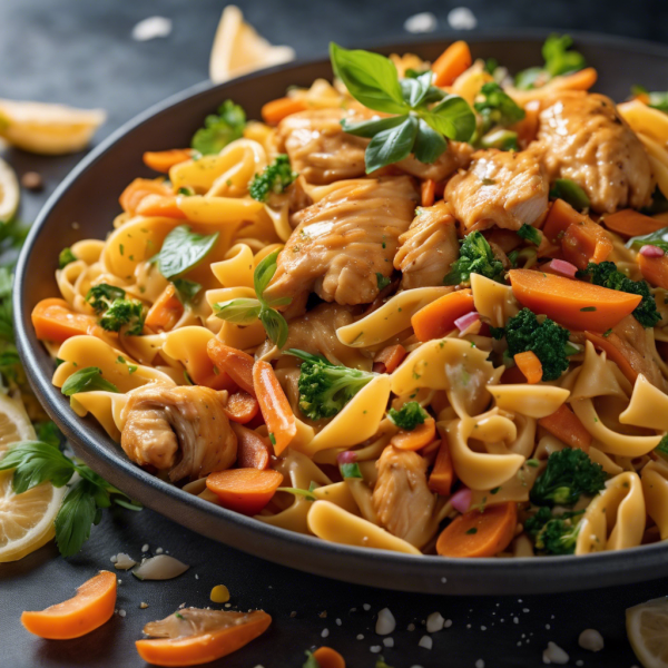 Ginger Chicken Pasta Stir-Fry