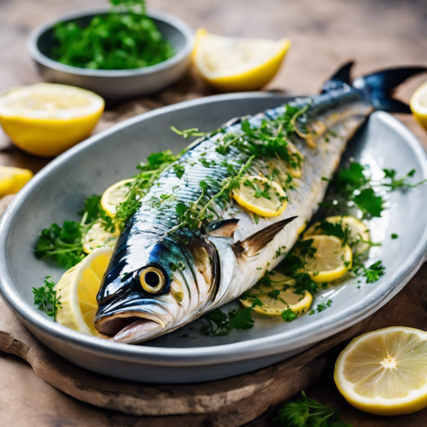 Grilled Mackerel with Lemon Herb Butter