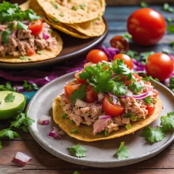 Mexican Tuna Breakfast Tostada