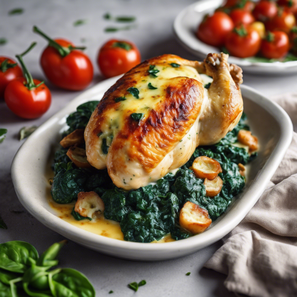 Cheesy Spinach Stuffed Chicken