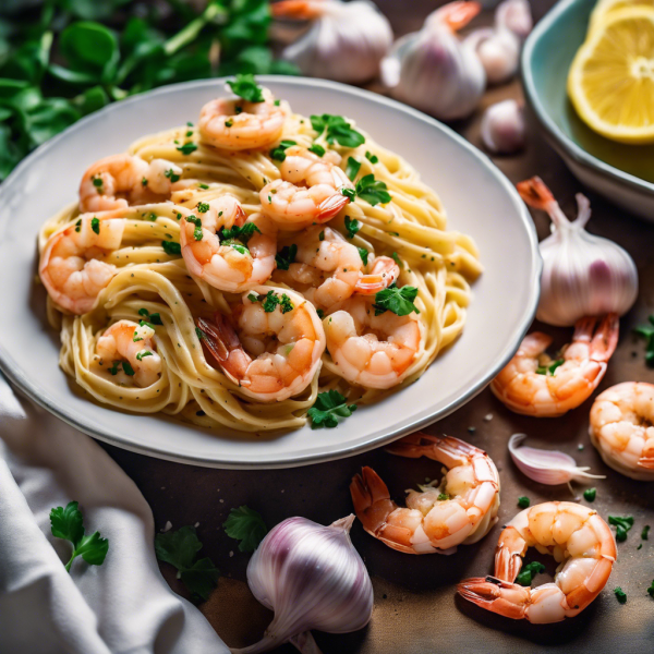 Creamy Garlic Shrimp Pasta