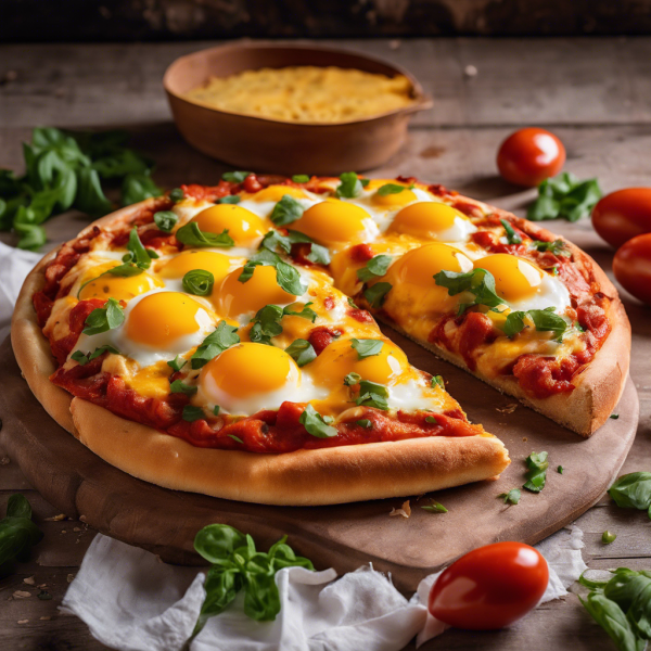 Indian Masala Egg Bread Pizza